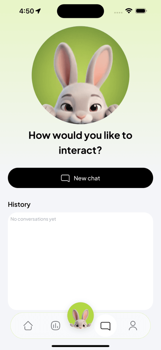 Chat with Caramel, the Calybite AI nutrition assistant